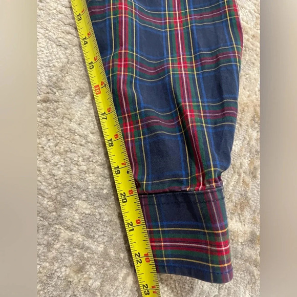 Abercrombie & Fitch Men’s Shirt XXL Blue Button Down Muscle Fit Preppy Plaid Y2K - Picture 9 of 10